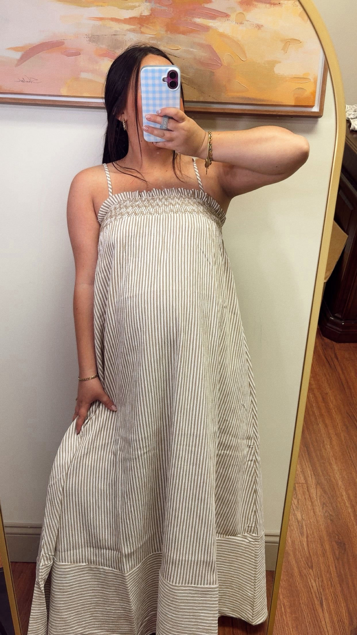 Sandy Toes Stripe Dress