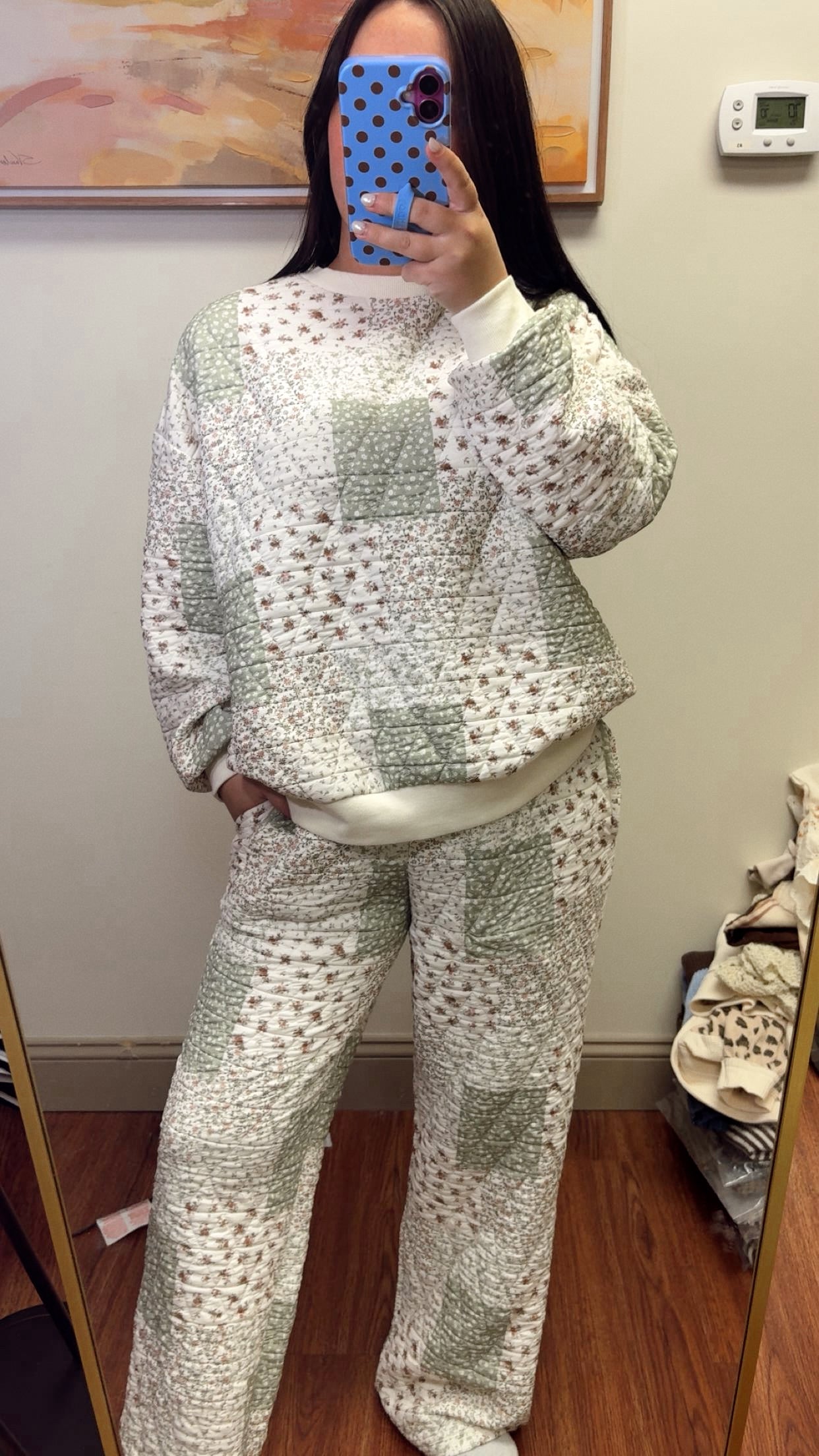 Sunday Morning Quilted Set - Olive