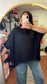 Simple Days Ribbed Top - Black