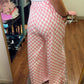 Checkmate Pants- Pink