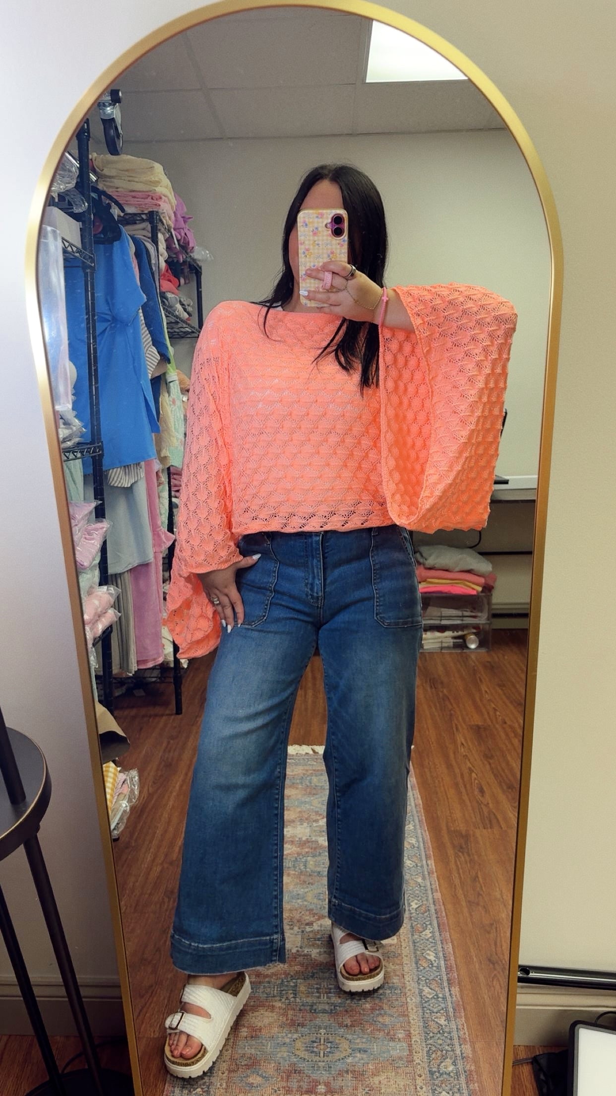 Just Peachy Bell Sleeve Top