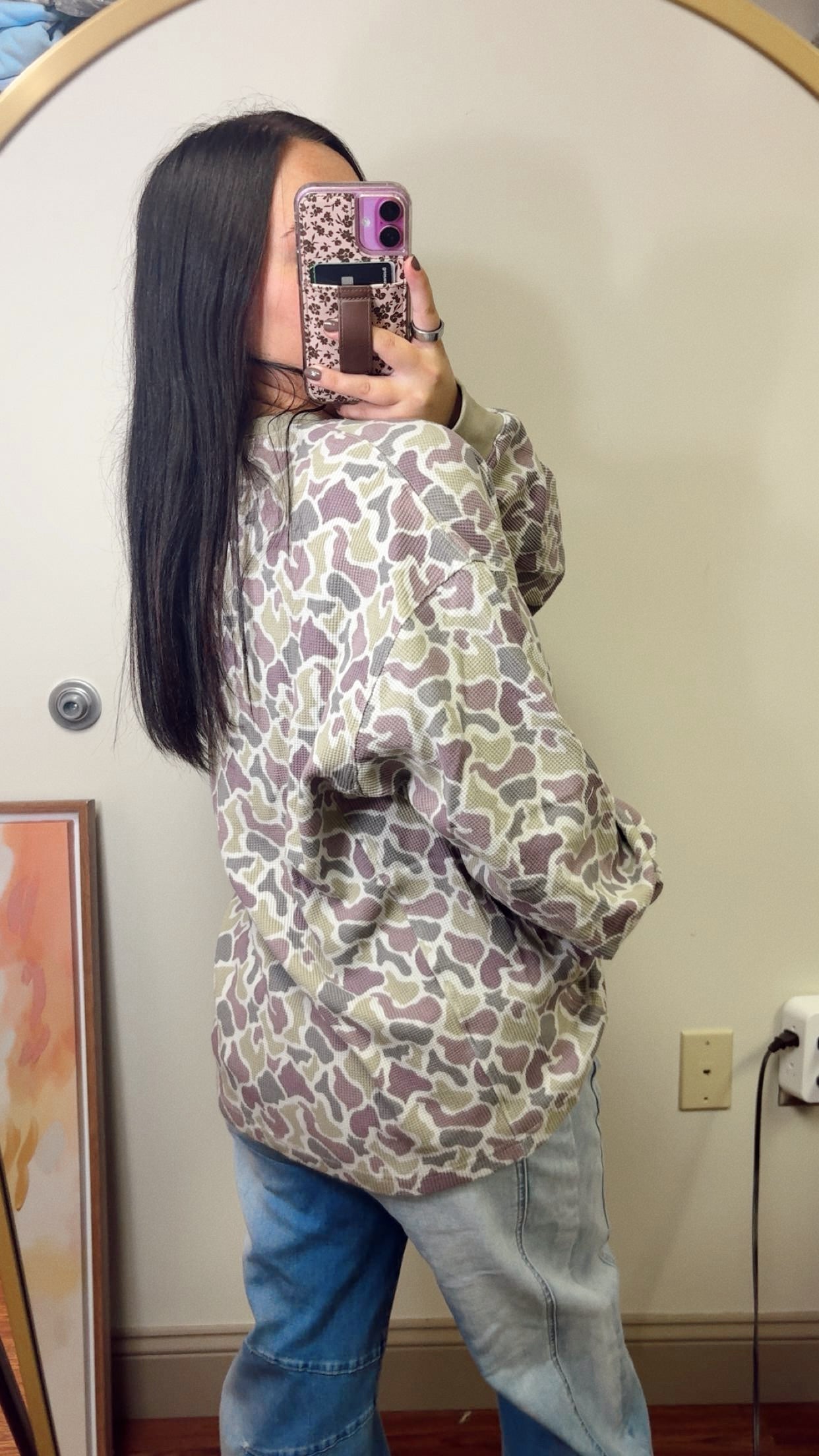 Lulu Mac Camo Waffle Top