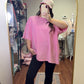 The Necessity Oversized Tee- Pink
