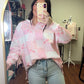 Spring Forward Sweatshirt- Pink Patchwork