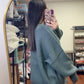 Downtown Oversized Sweater- Ash Jade