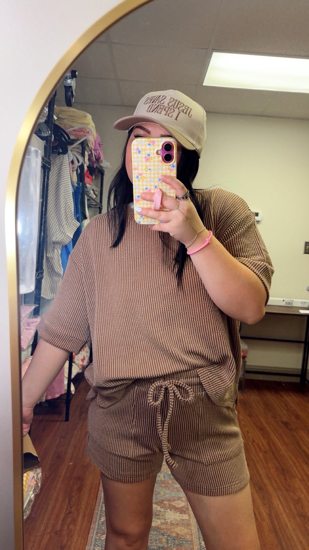 Hot Shot Ribbed Set - Brown