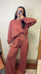 Cozy Girl Set - Rust