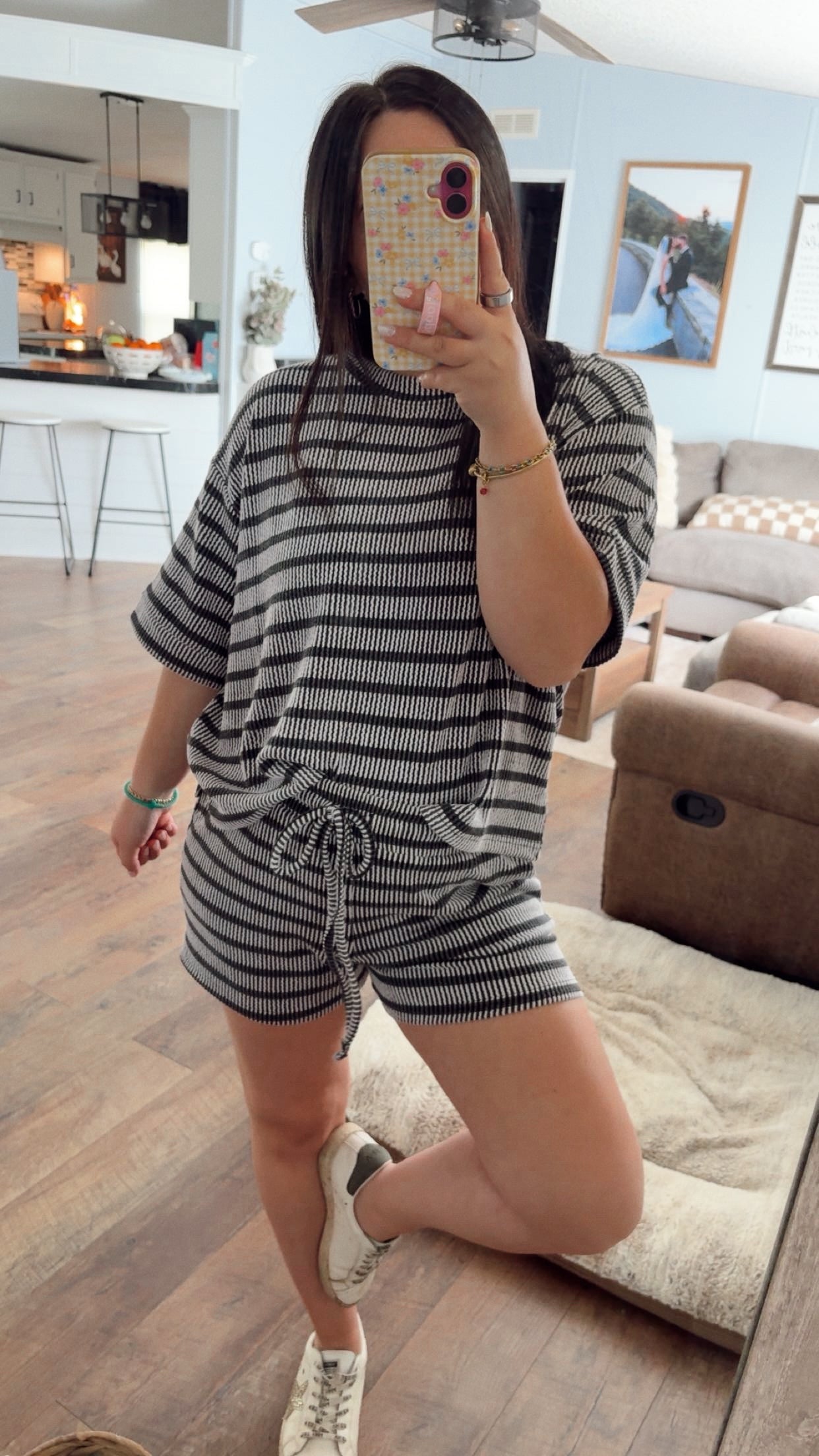 Styling Stripes Ribbed Set - Black