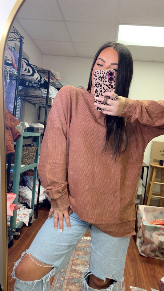 Campfire Beauty Corded Crewneck