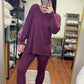 Timeless Long Sleeve Set- Burgundy
