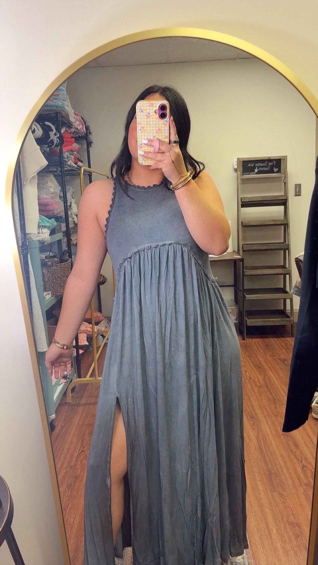 Midnight Breeze POL Dress - Blue