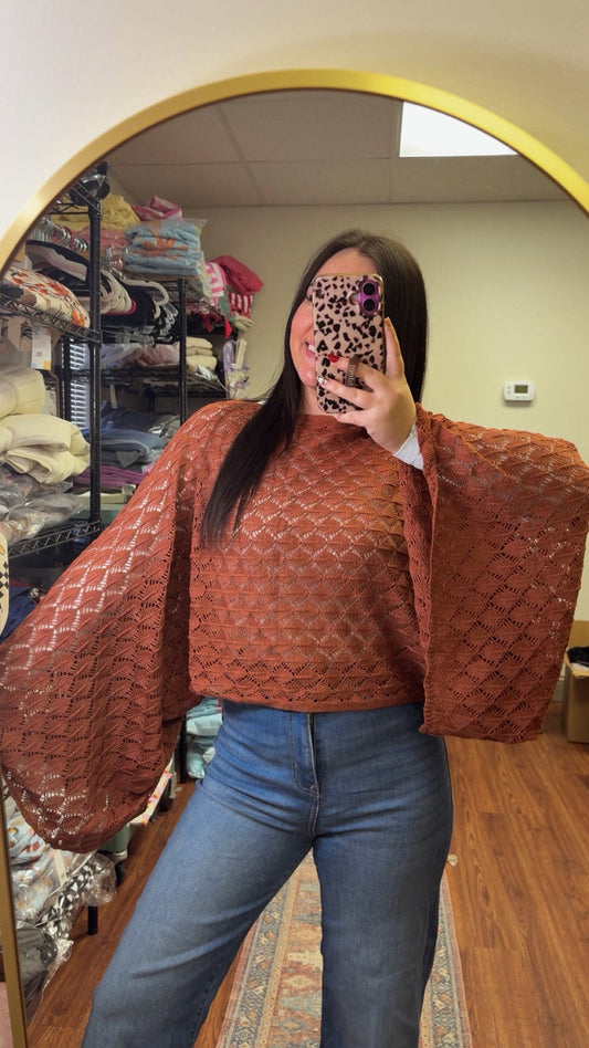 Free Spirit Bell Sleeve Top