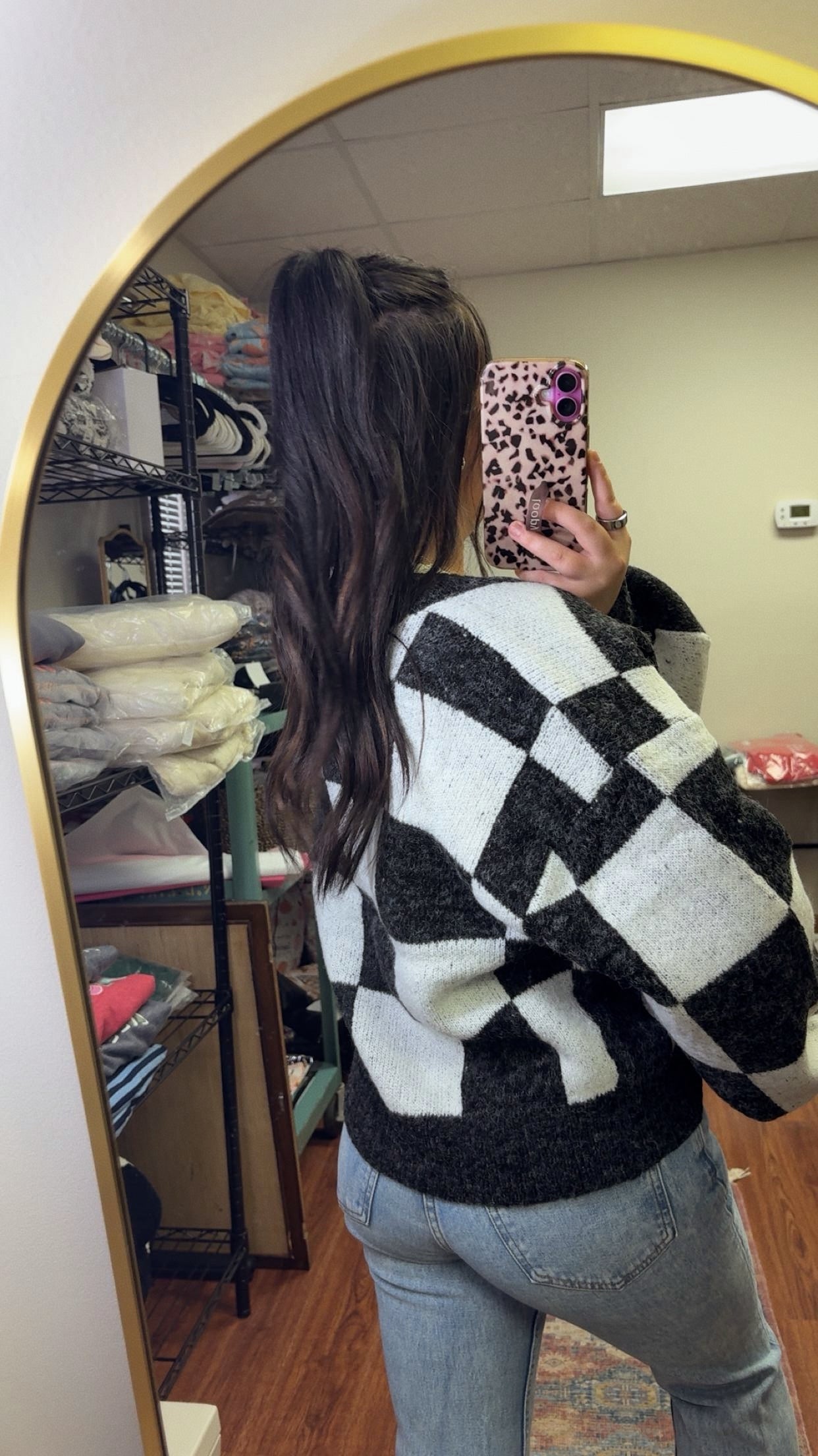 Checker Dreams Cardigan
