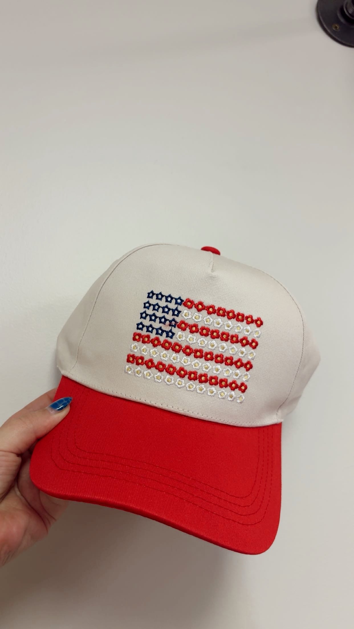 Floral Flag Hat