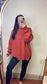 Fall Necessity Oversized Sweater - Rust