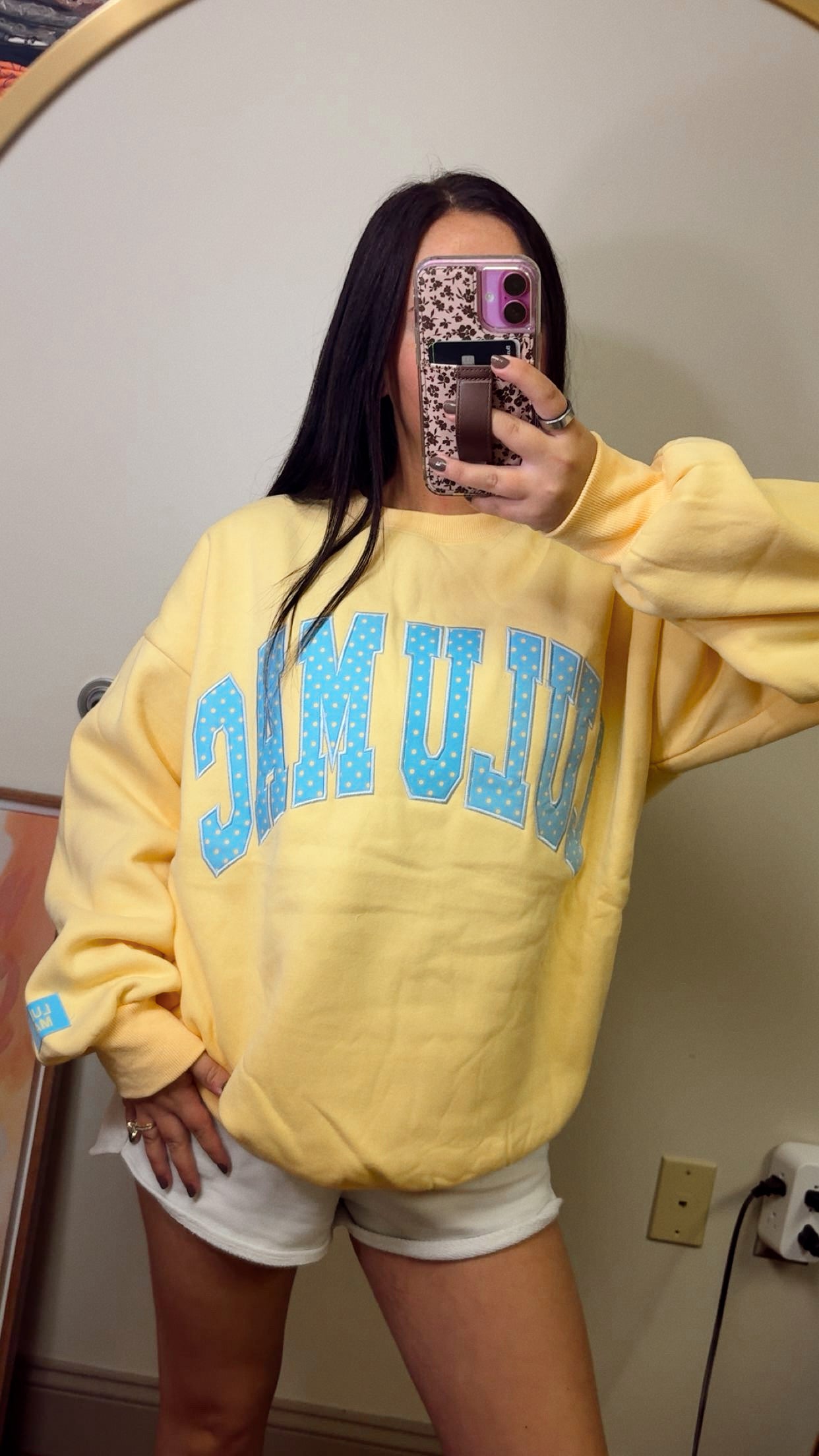 Lulu Mac Polka Dot Crewneck - Yellow