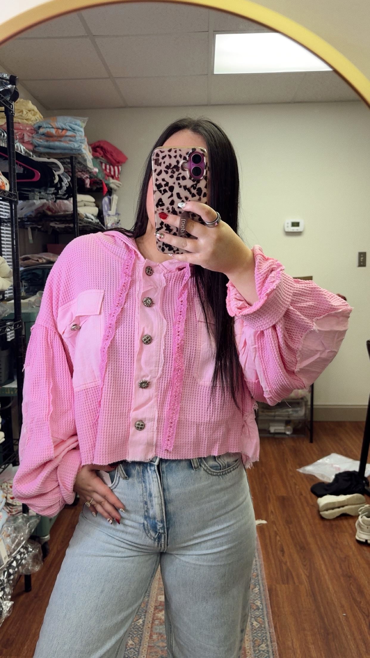 Bubblegum POL Shacket