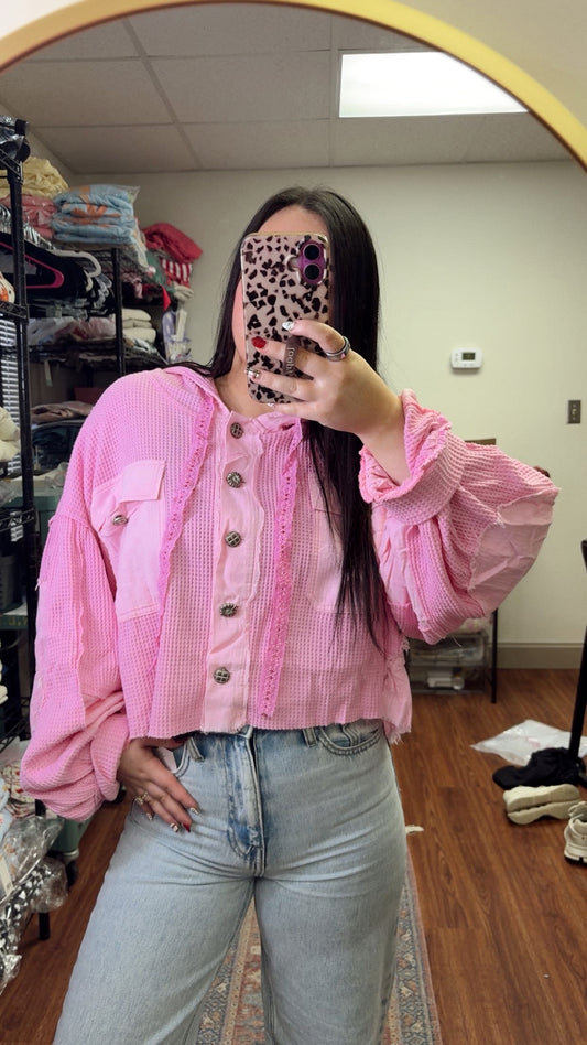 Bubblegum POL Shacket