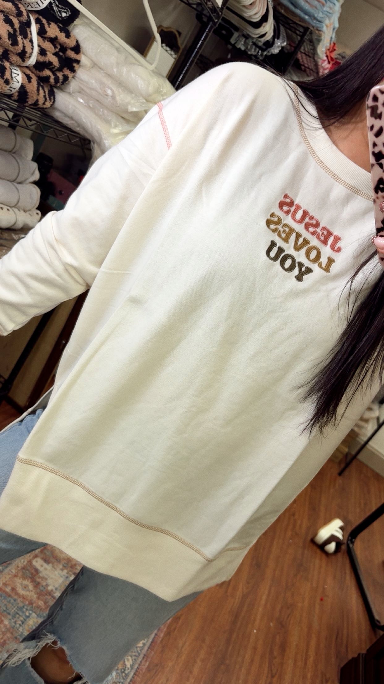 Jesus Loves You Lightweight Sweatshirt