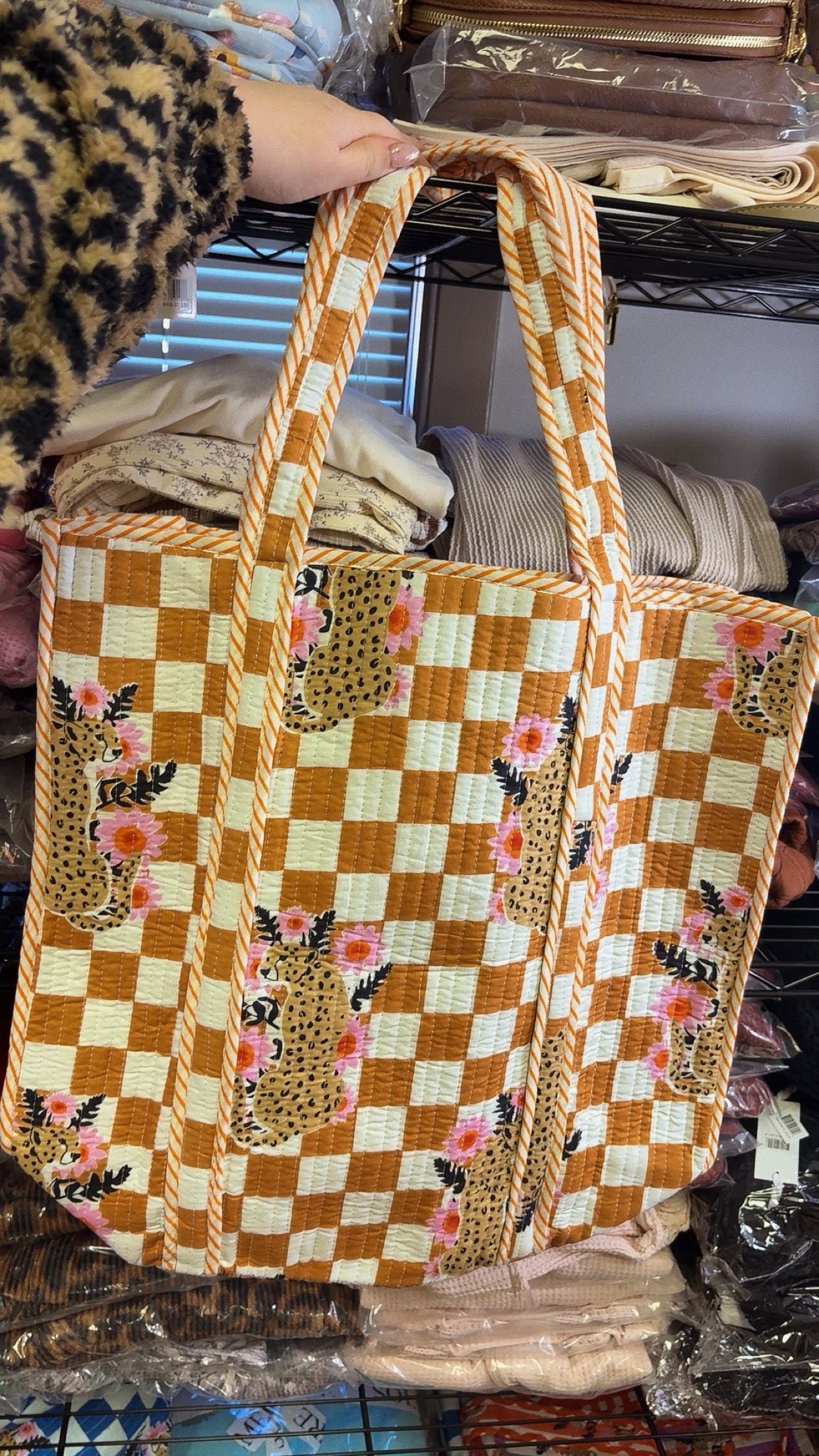 Hand Quilted Oversized Tote Bags