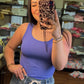 Slim And Shape Reversible Tank- Periwinkle