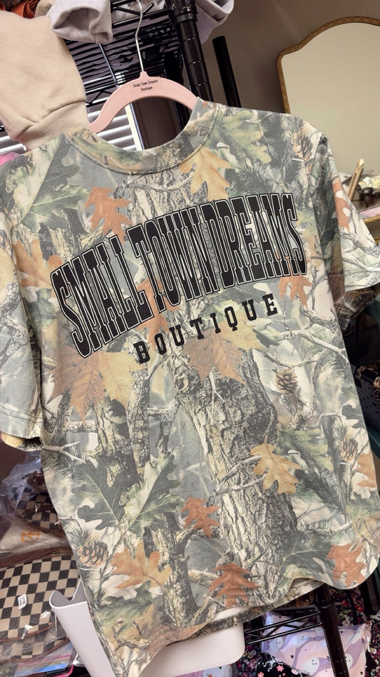 Small Town Dreams Camo Tee