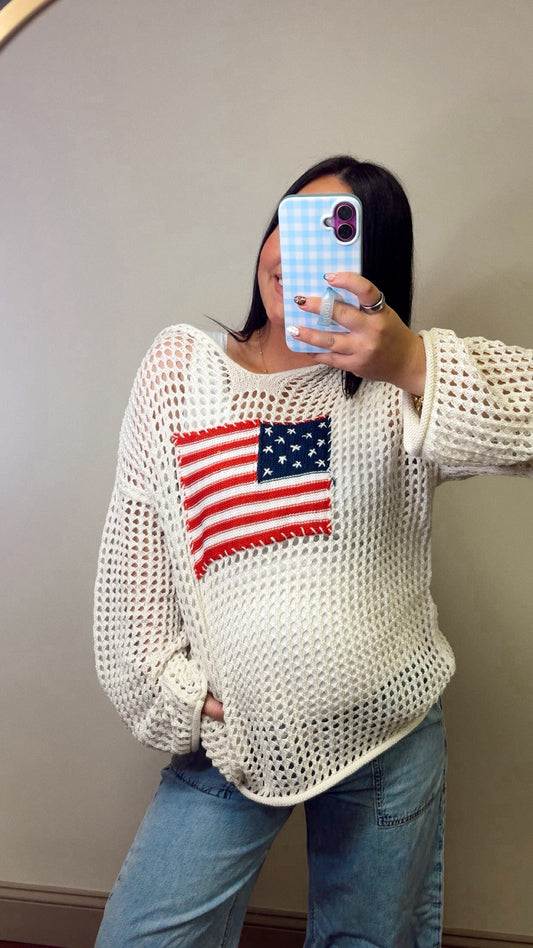 Liberty Belle Crochet Pullover