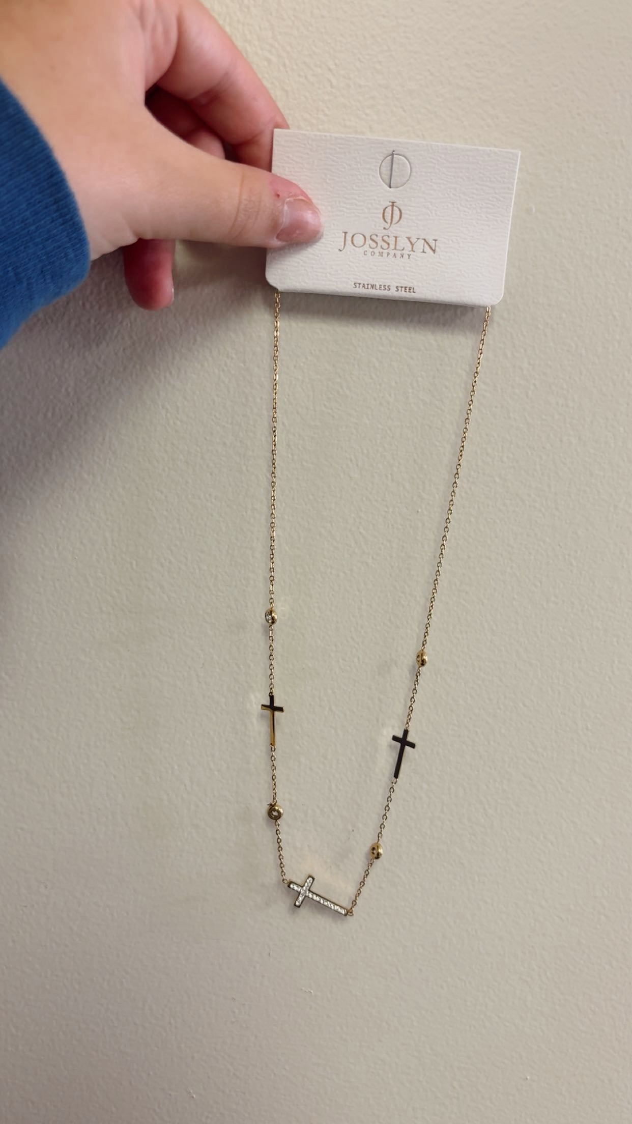 Cross Necklace - Gold