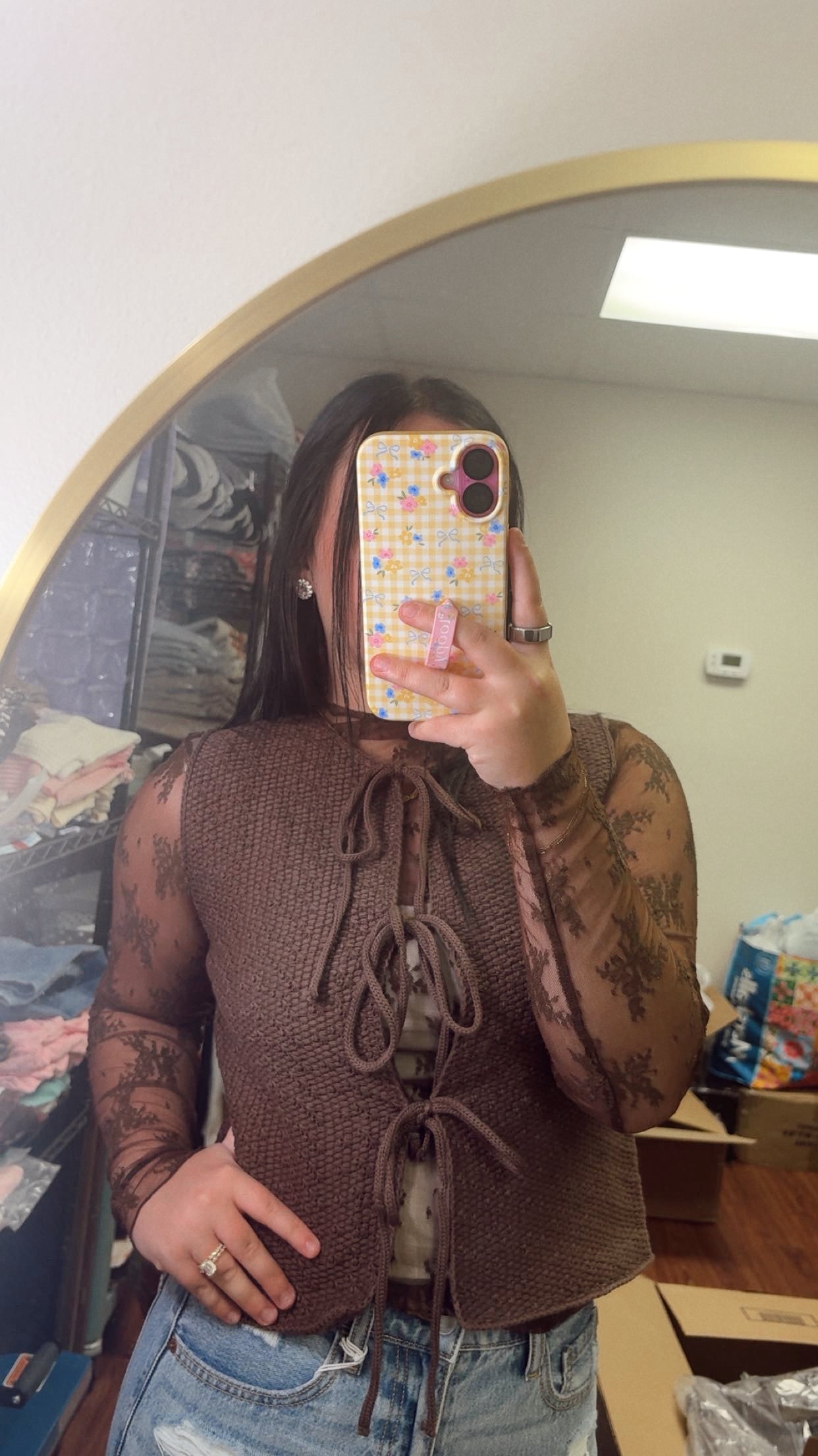 Must Have Lace Undershirt- Brown