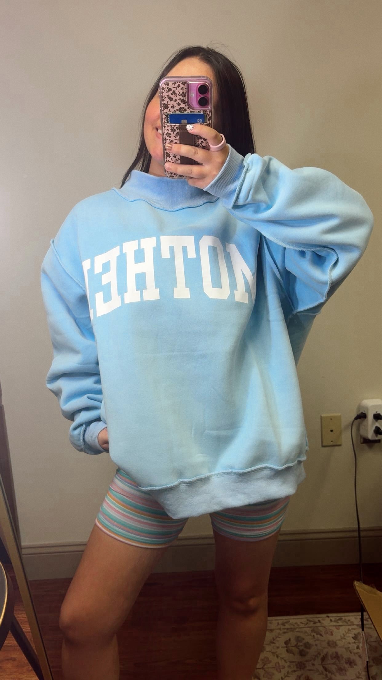 Mother Reversible Mockneck Sweatshirt