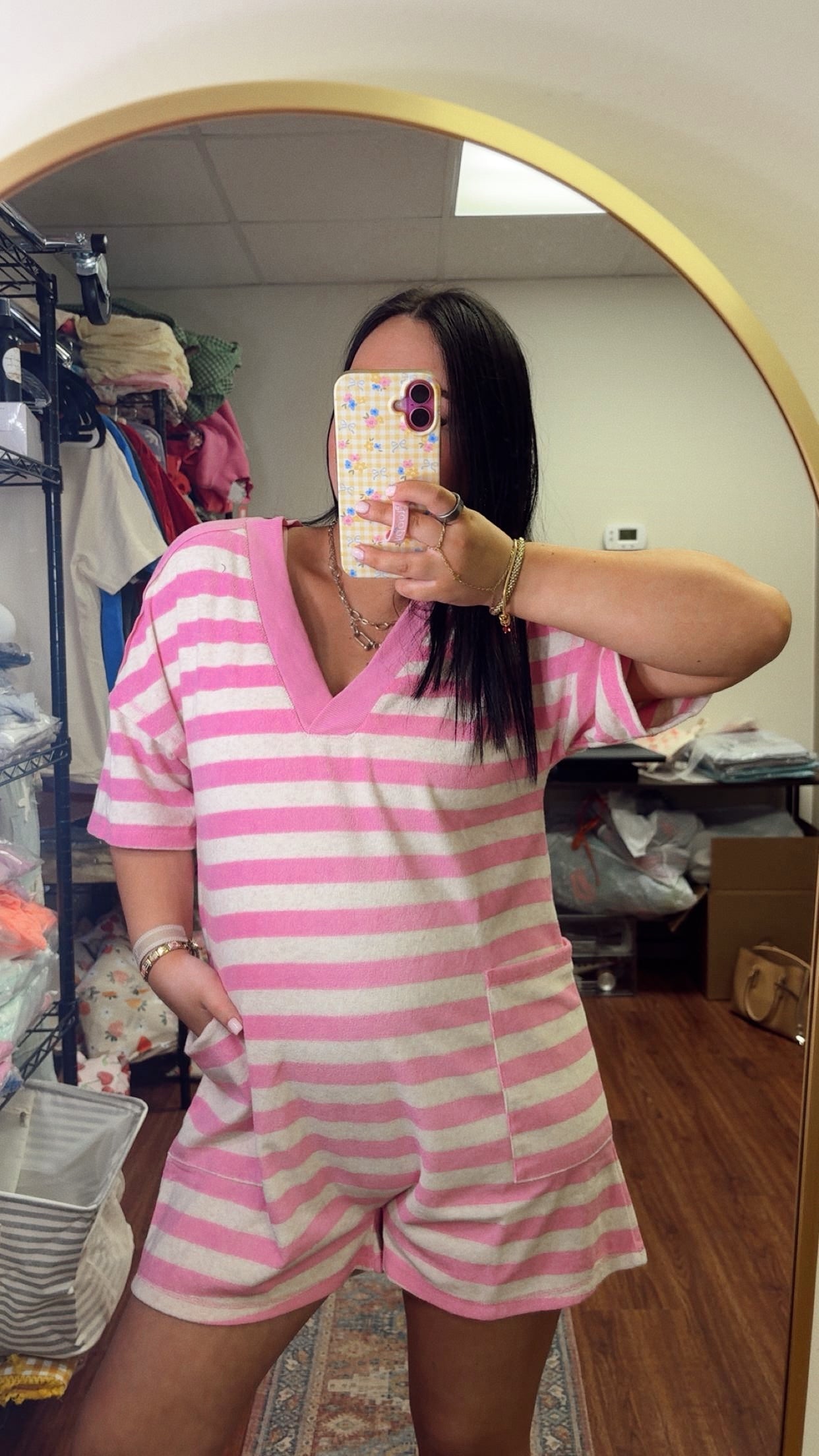 Strawberry Cream Romper