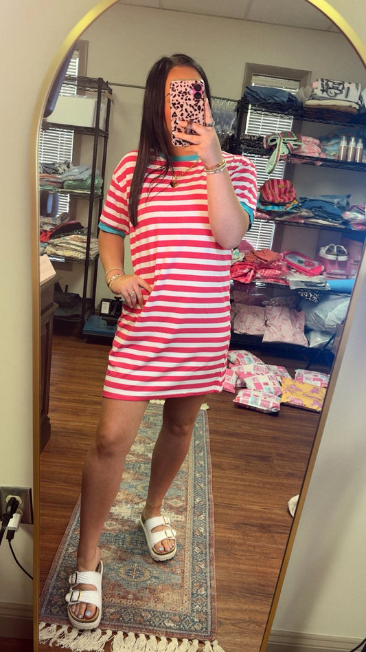 Living In Stripes Tee Dress