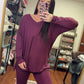 Timeless Long Sleeve Set- Burgundy