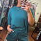 All About Comfort Ribbed Set- Teal