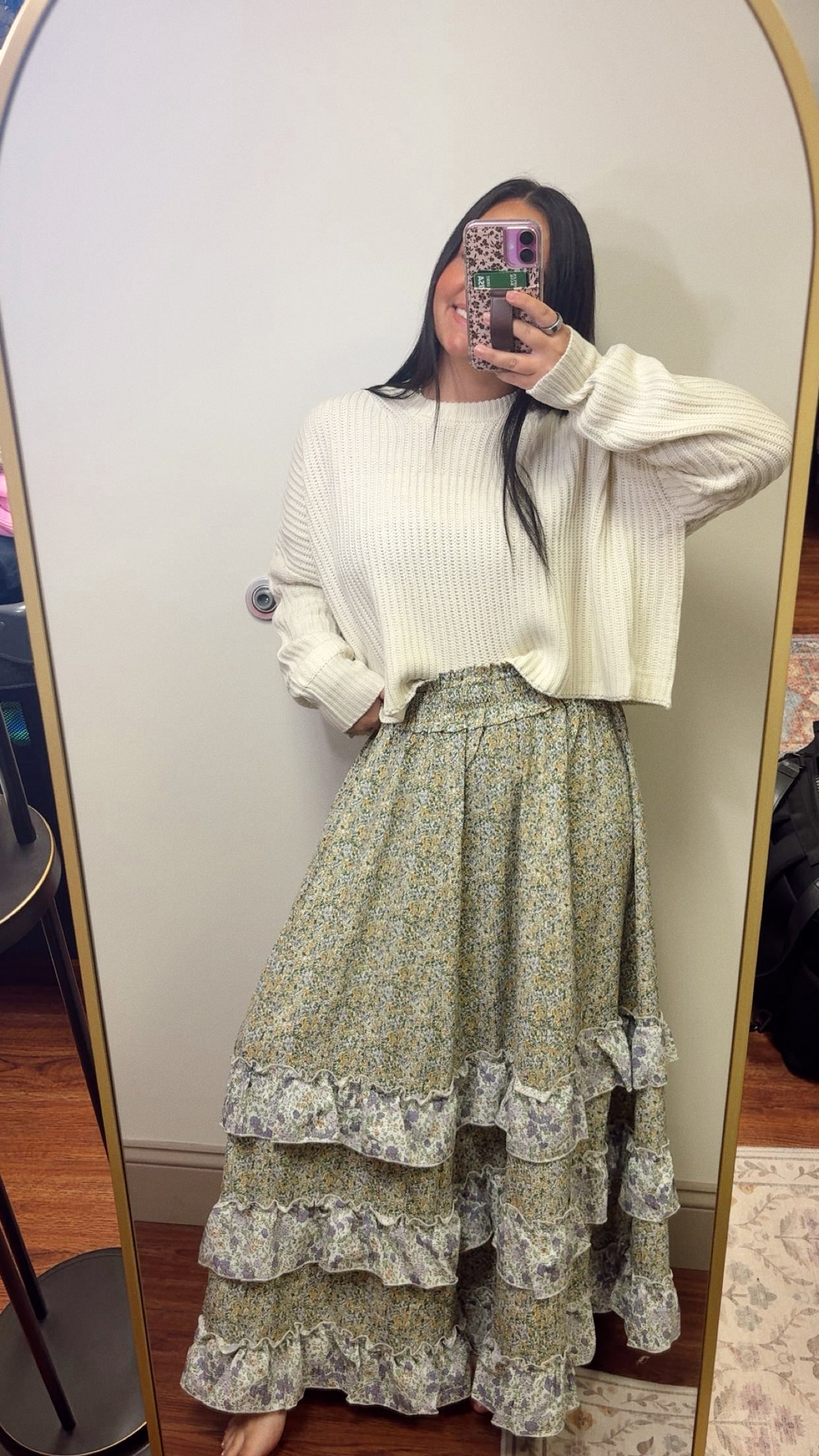 Autumn Garden Maxi Skirt