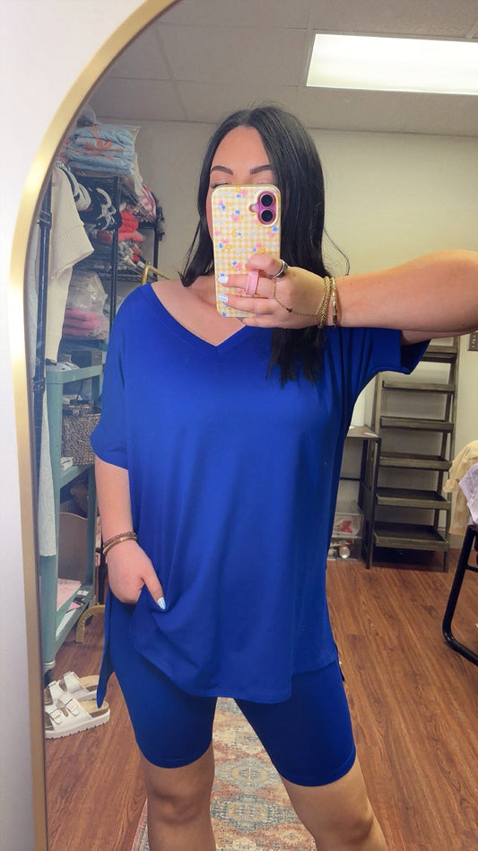 Timeless Biker Set- Bright Blue