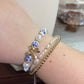 Blue Floral Bracelet Set