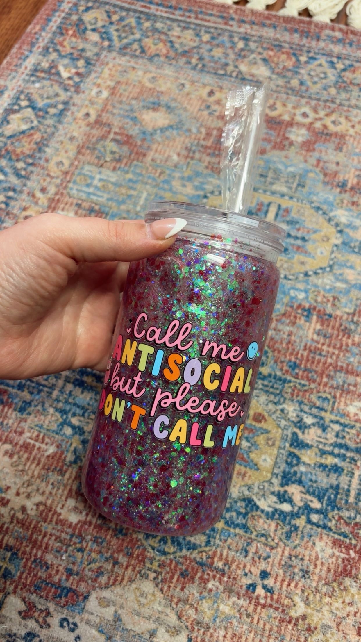 Snow Globe Glitter Cups