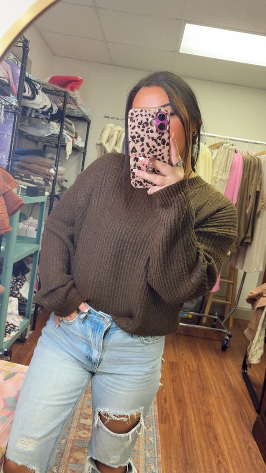 Chocolate Drop Sweater