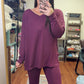 Timeless Long Sleeve Set- Eggplant