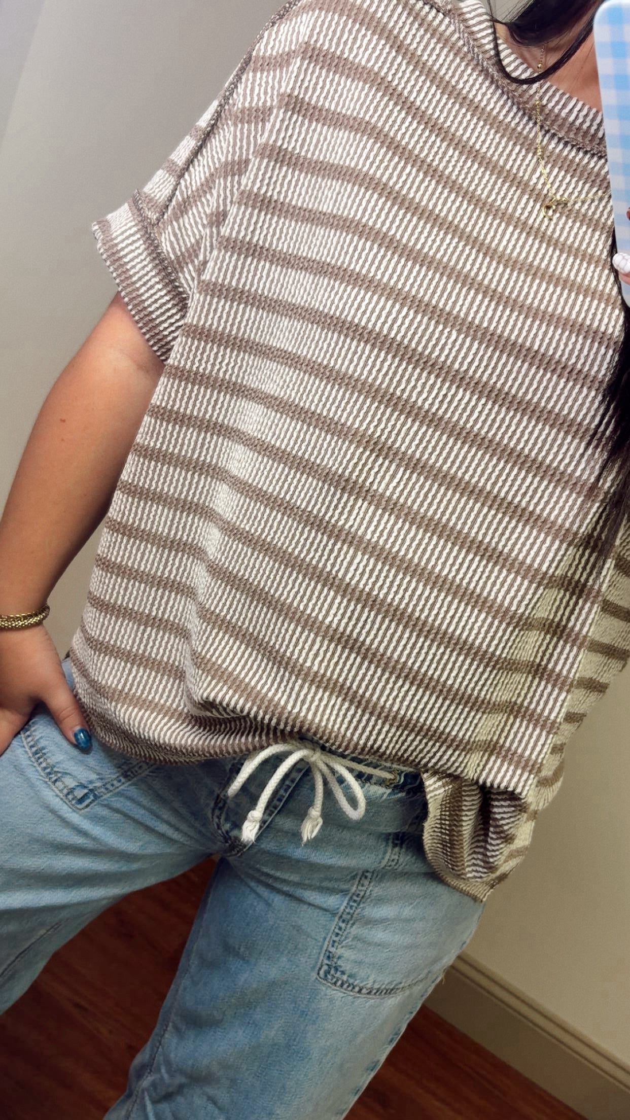 Coffee Please Ribbed Top