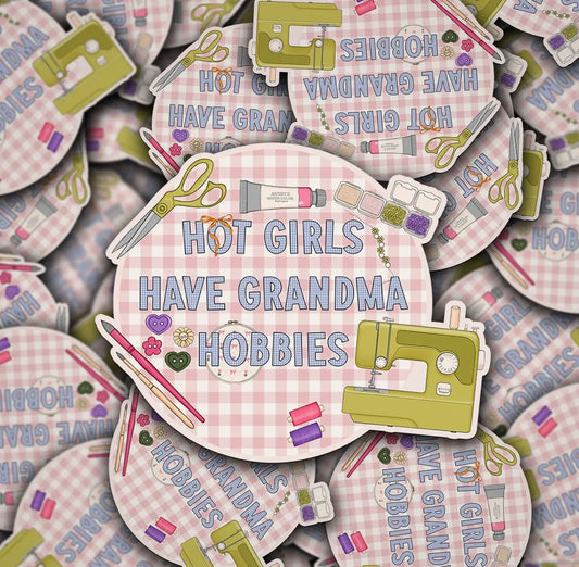 Grandma Hobbies Sticker