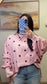 Dotted Delight Crewneck - Pink