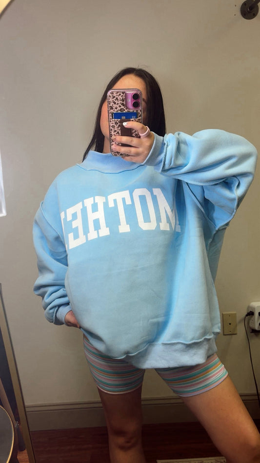 Mother Reversible Mockneck Sweatshirt