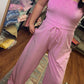 Look Again Strapless Jumpsuit - Mauve