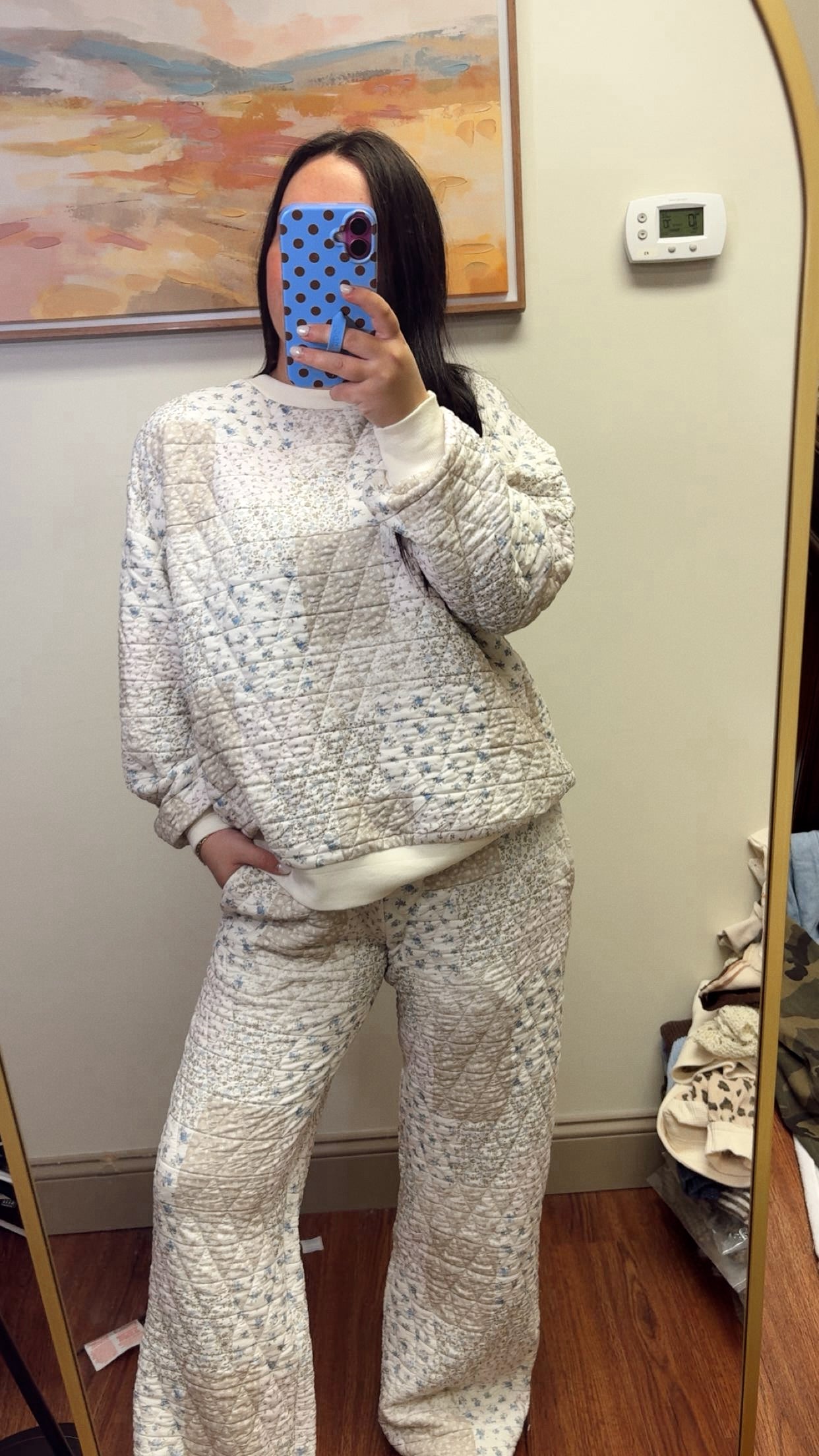 Sunday Morning Quilted Set - Taupe