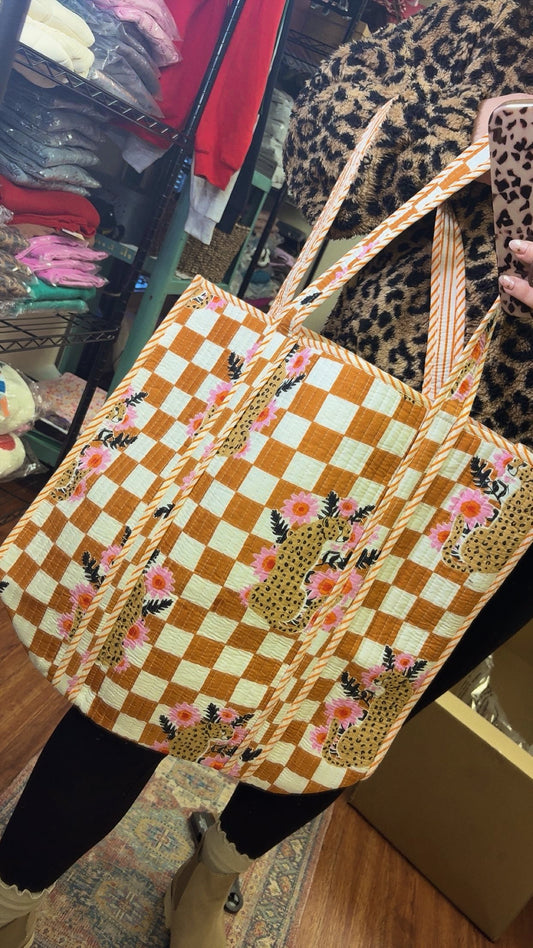 Hand Quilted Oversized Tote Bags