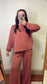 Cozy Girl Set - Rust