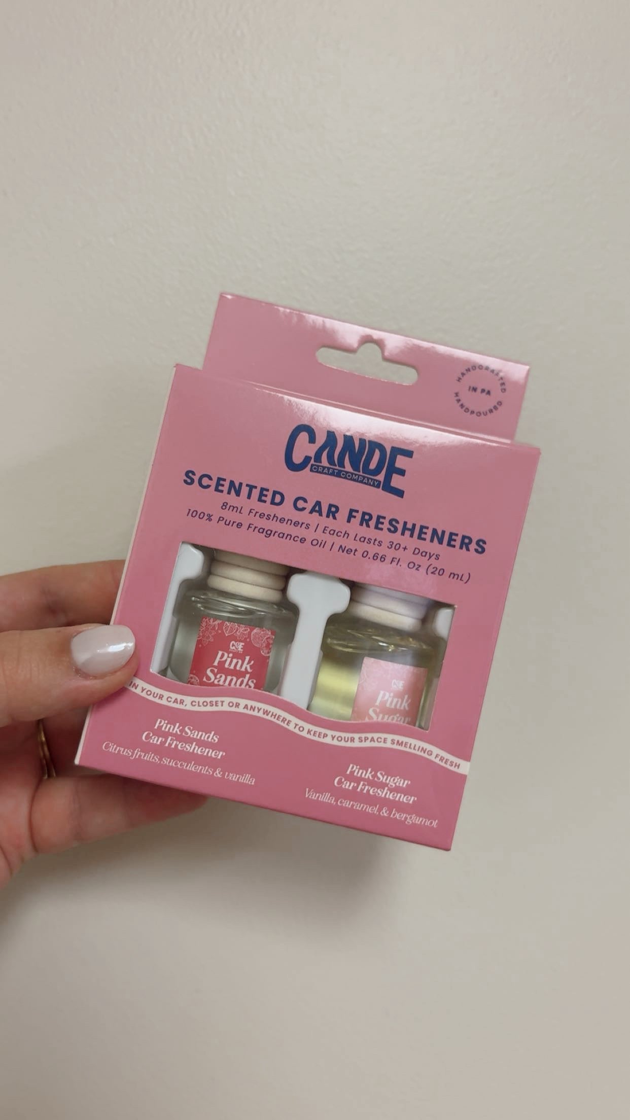 2 Pack Car Diffusers - Pink Sands & Pink Sugar