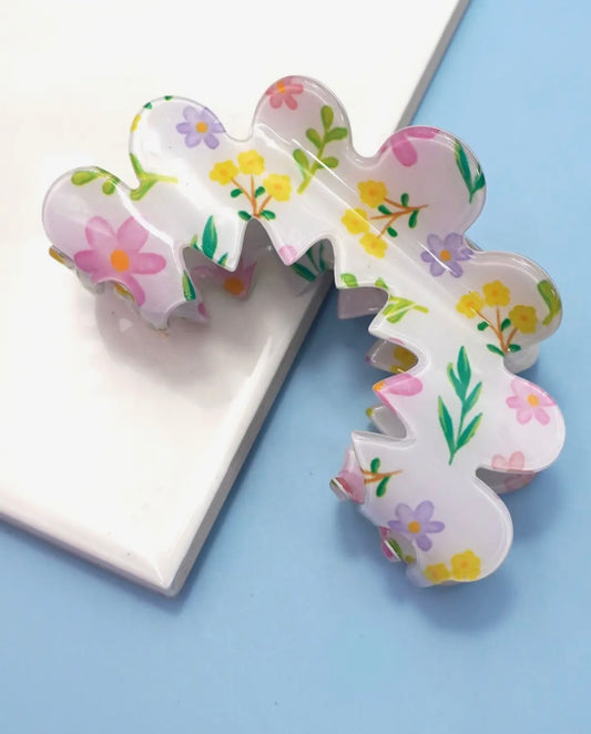 Floral Garden Claw Clip